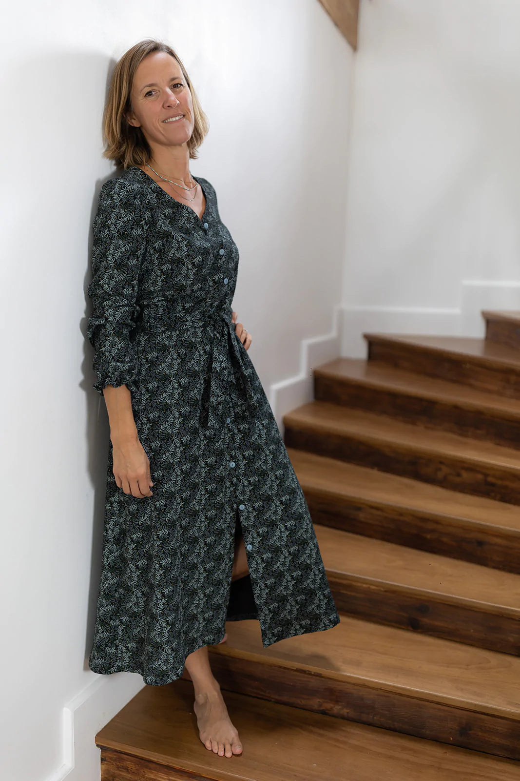 Robe longue double gaze deals